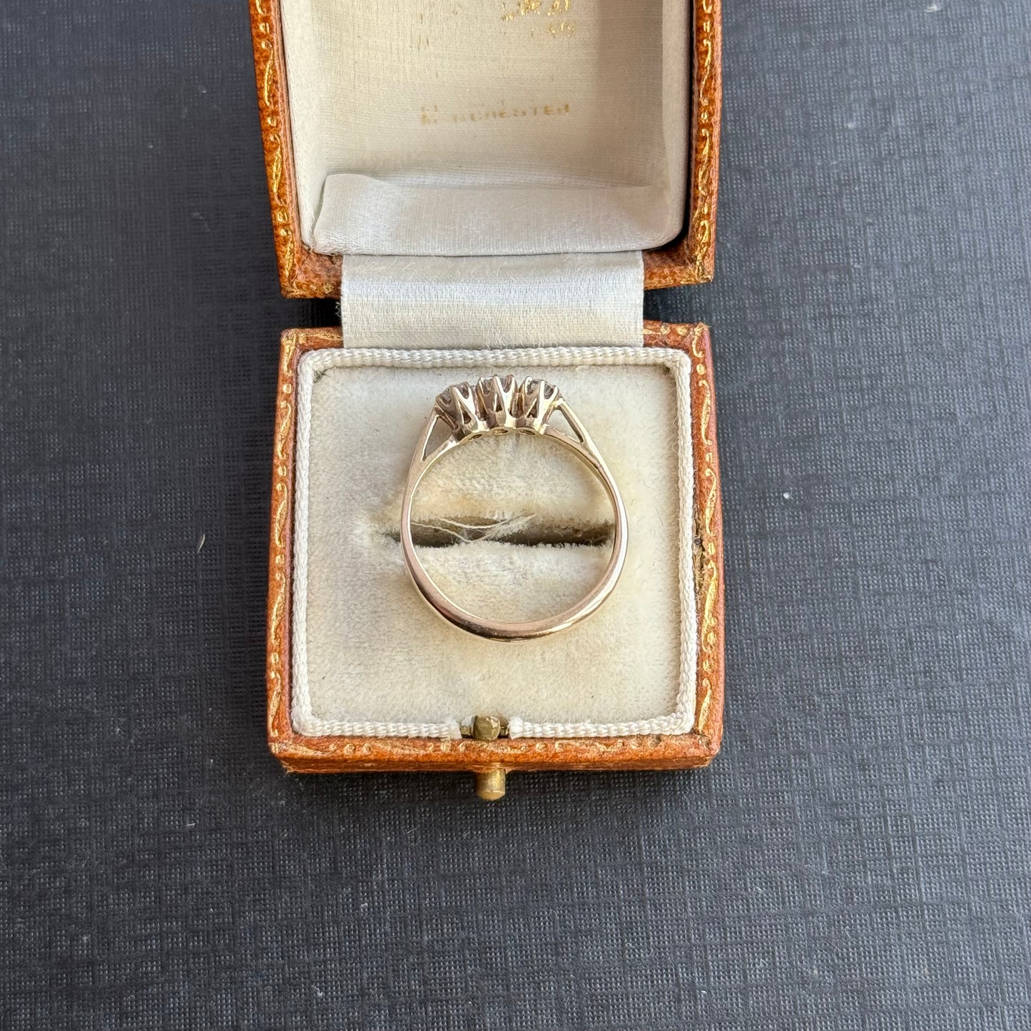 9ct Gold and Diamond Three Stone Ring