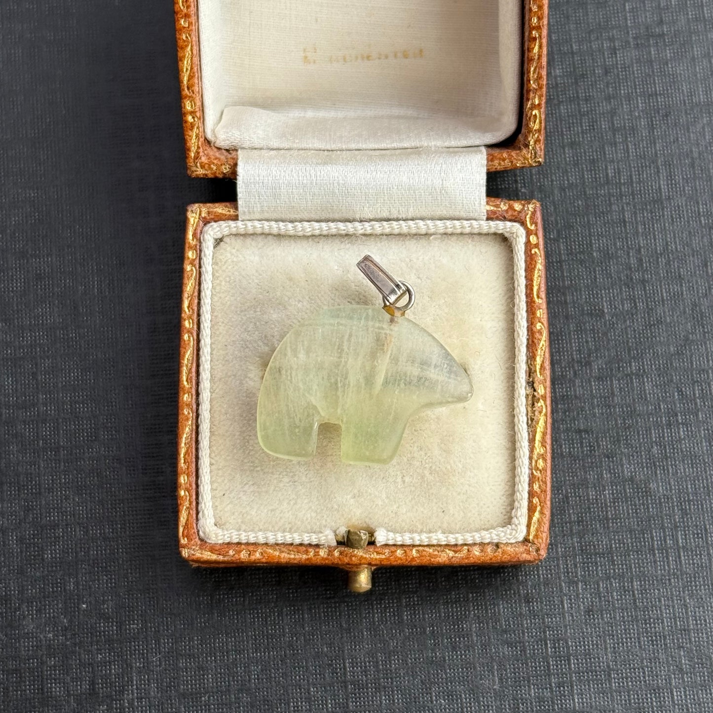 Jade Bear Pendant \ Charm