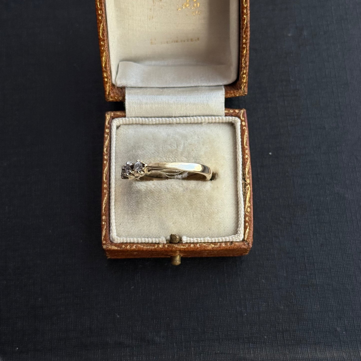 9ct Gold and Diamond Three Stone Ring