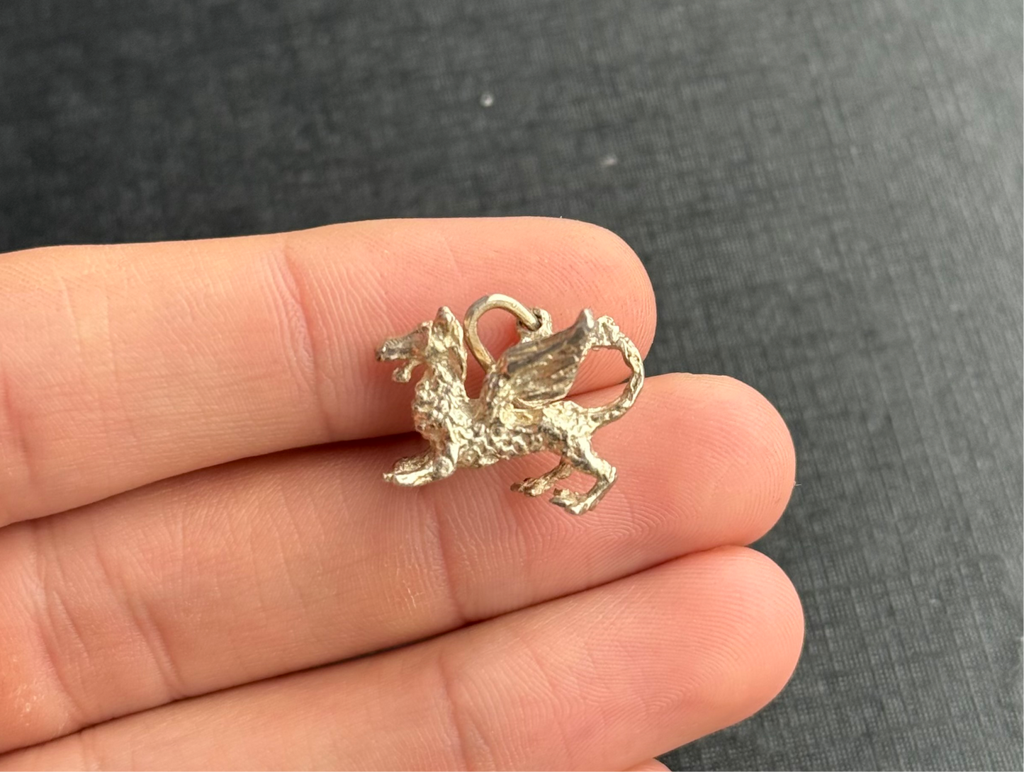 Sterling Silver Dragon Charm