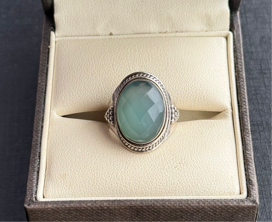 Sterling Silver Gem Ring.