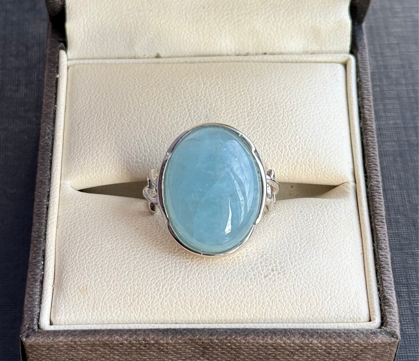 Sterling Silver Aquamarine Ring