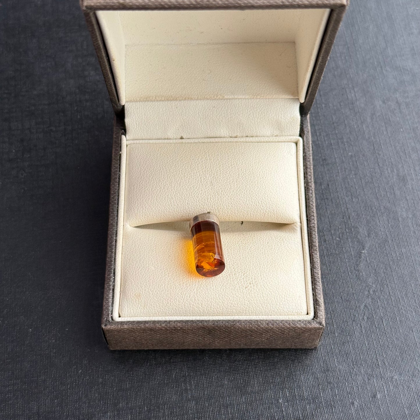 Sterling Silver Amber Pendant