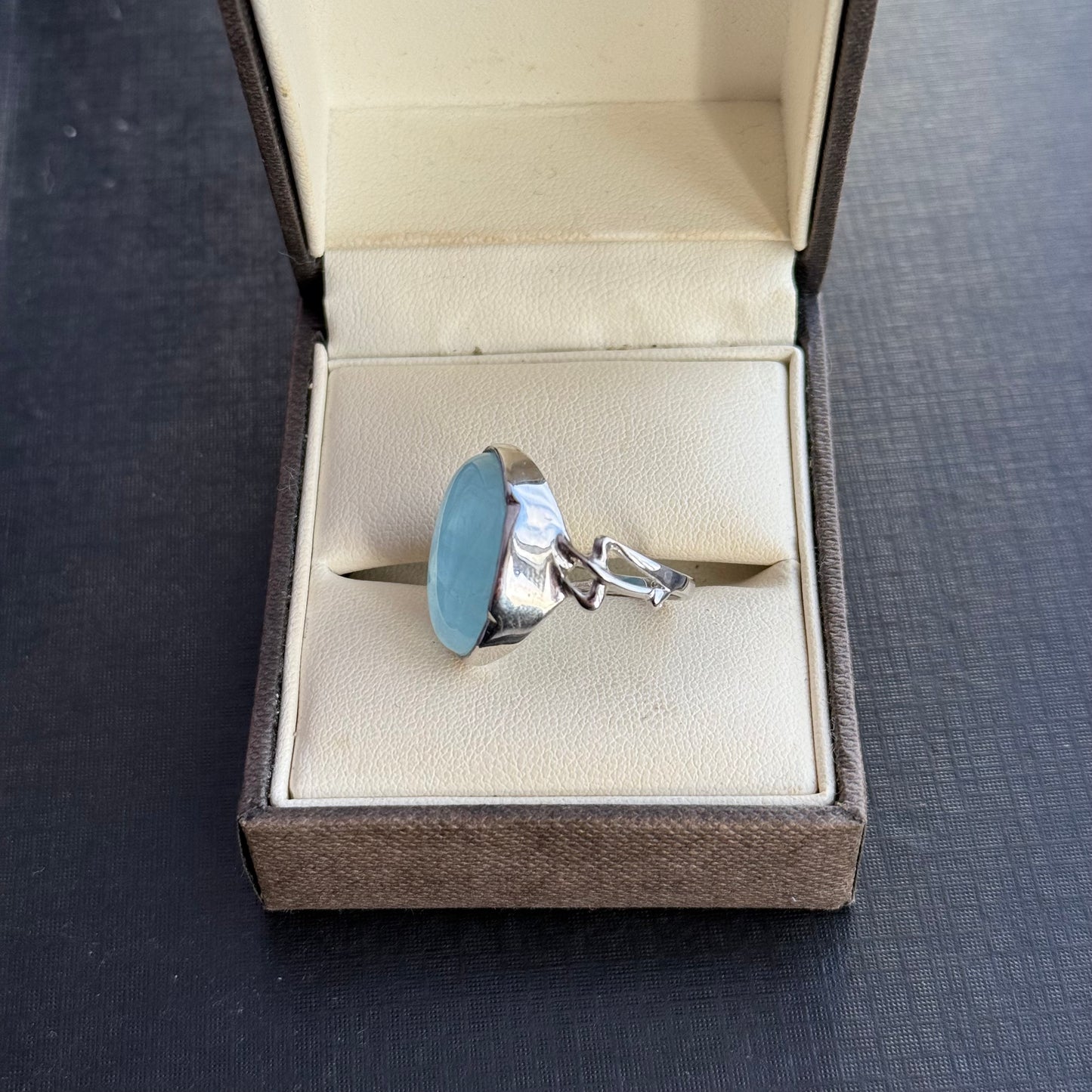 Sterling Silver Aquamarine Ring