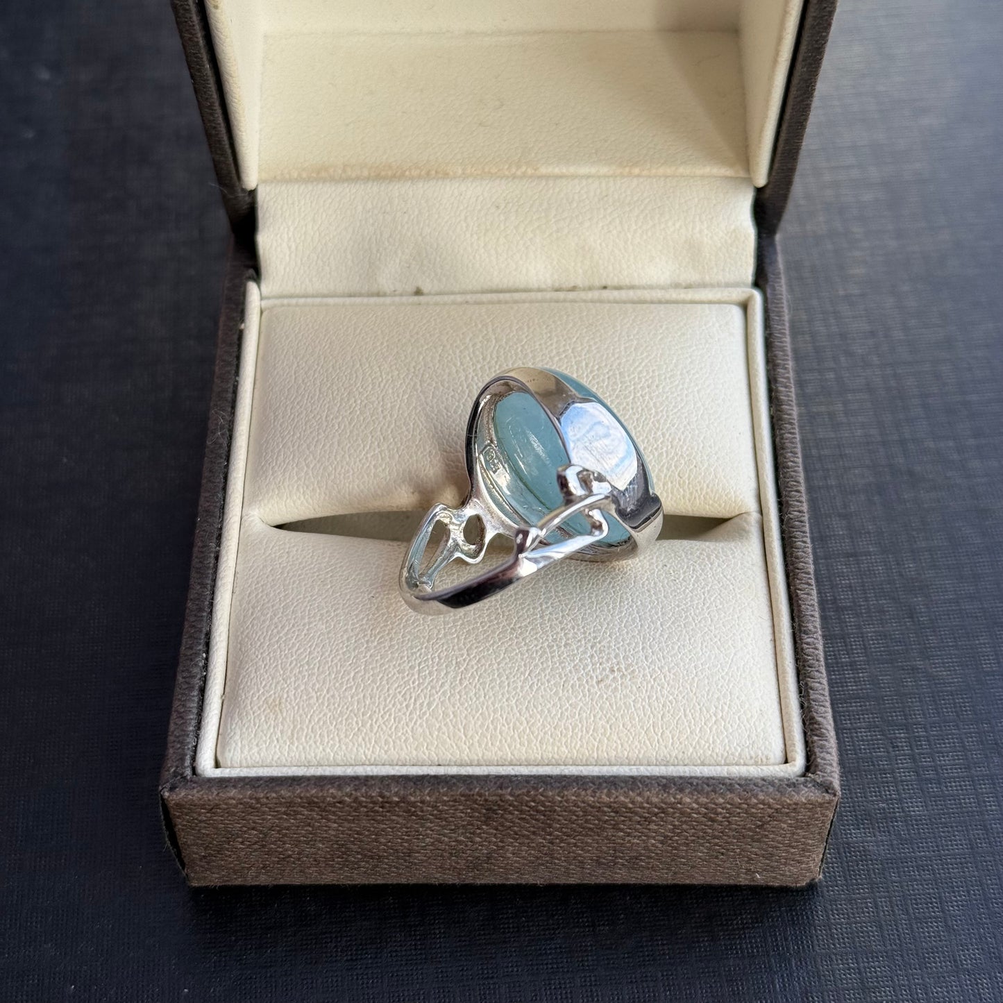 Sterling Silver Aquamarine Ring