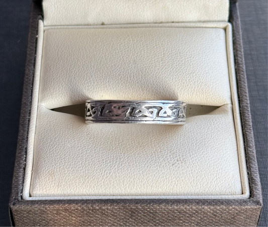 Large Sterling Silver Celtic Band Ring