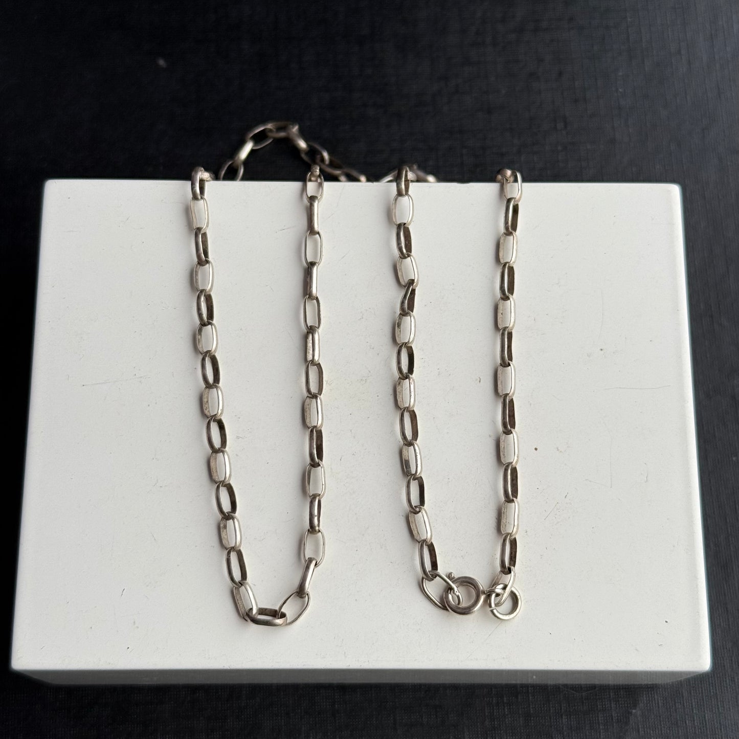 Sterling Silver Belcher Chain.