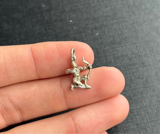 Sterling Silver Bow Arrow Charm