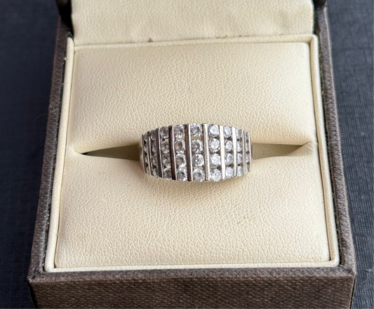 Sterling Silver Cubic Zirconia Ring