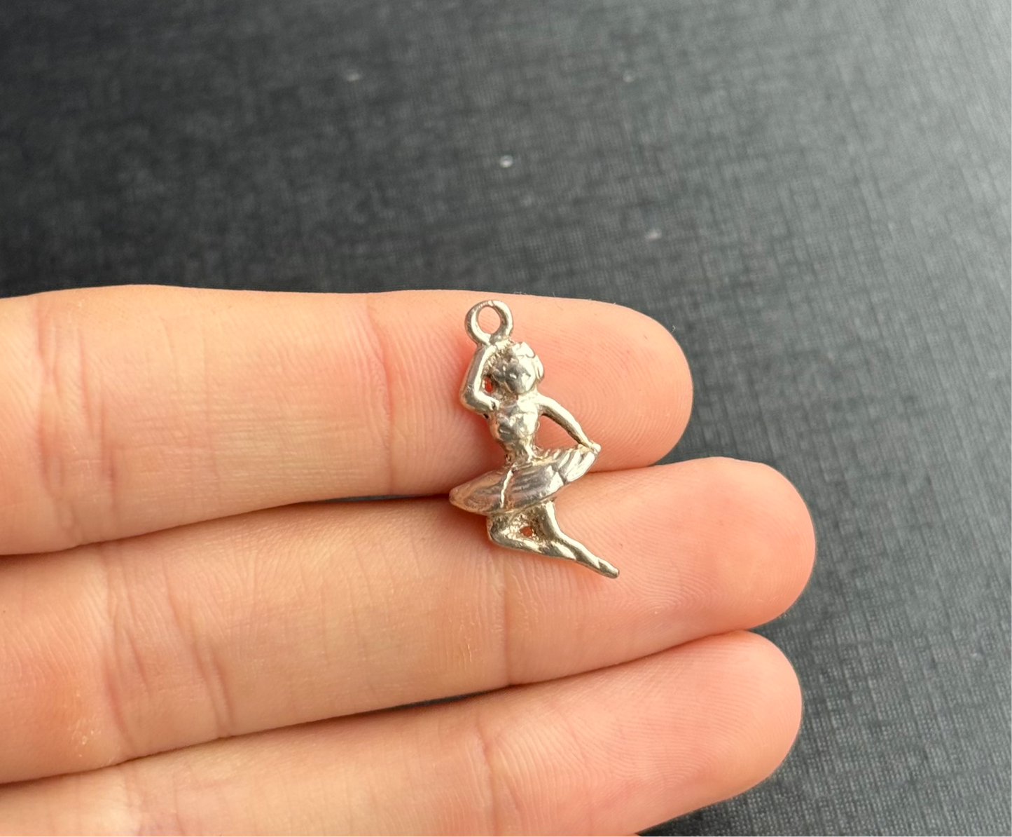 Sterling Silver Ballet Dancer Charm