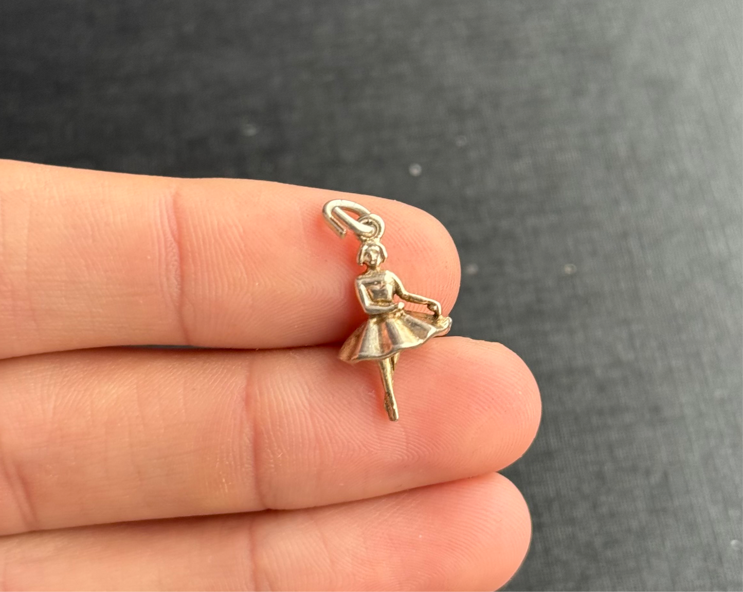 Sterling Silver Ballet Dancer Charm