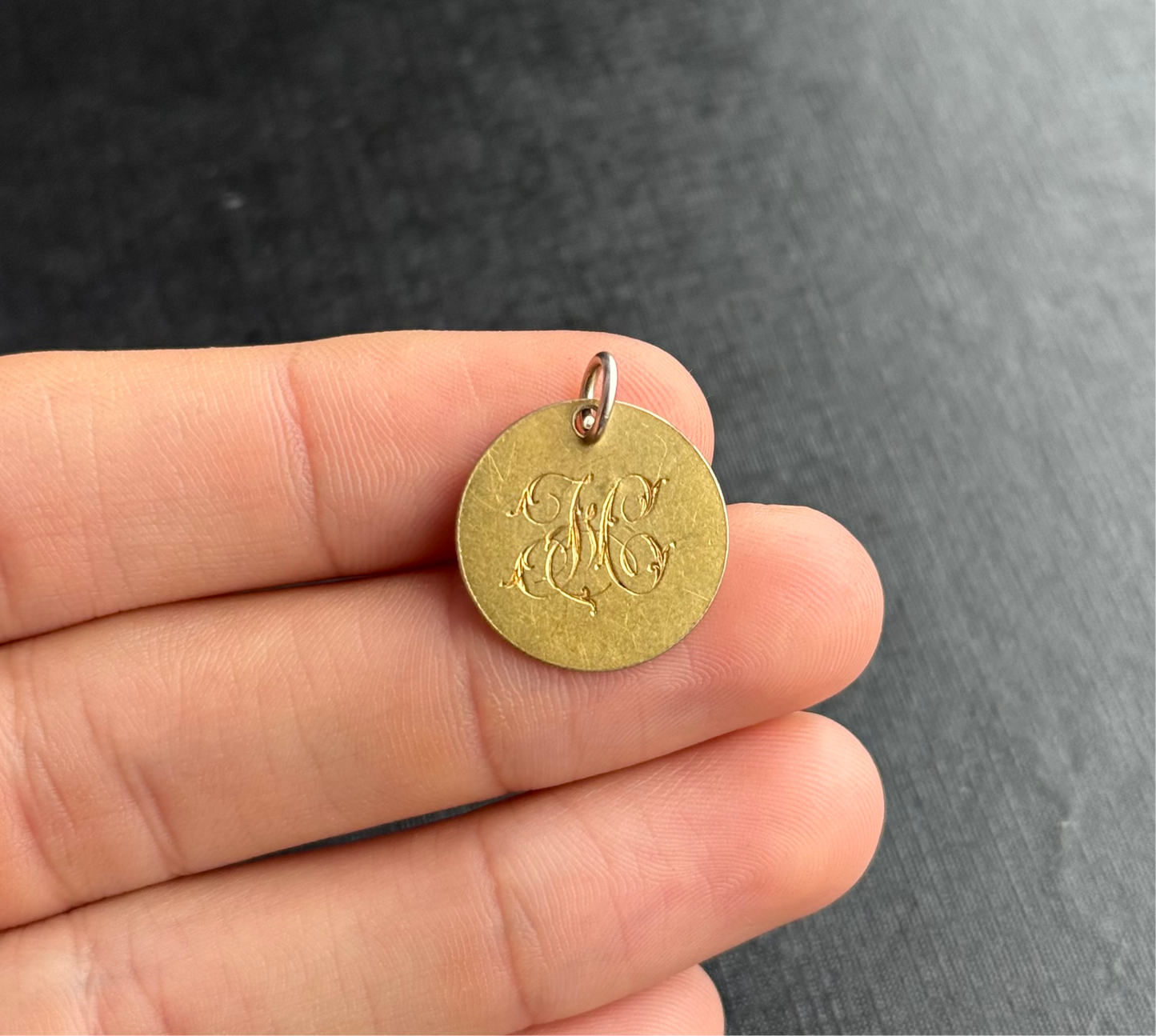 Sterling Silver Gilt 1886 L. Union La Force Coin Charm.