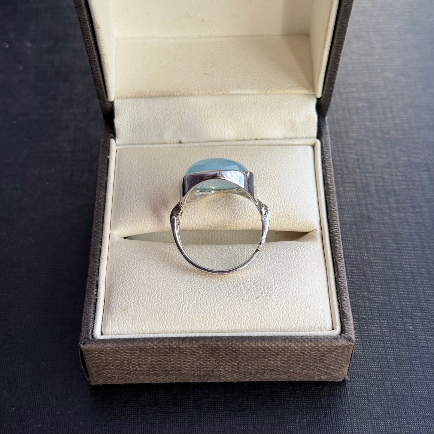 Sterling Silver Aquamarine Ring