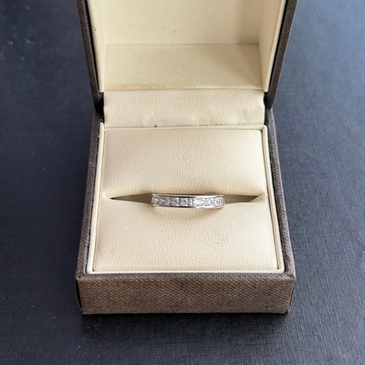 Sterling Silver Cubic Zirconia Half Eternity Ring