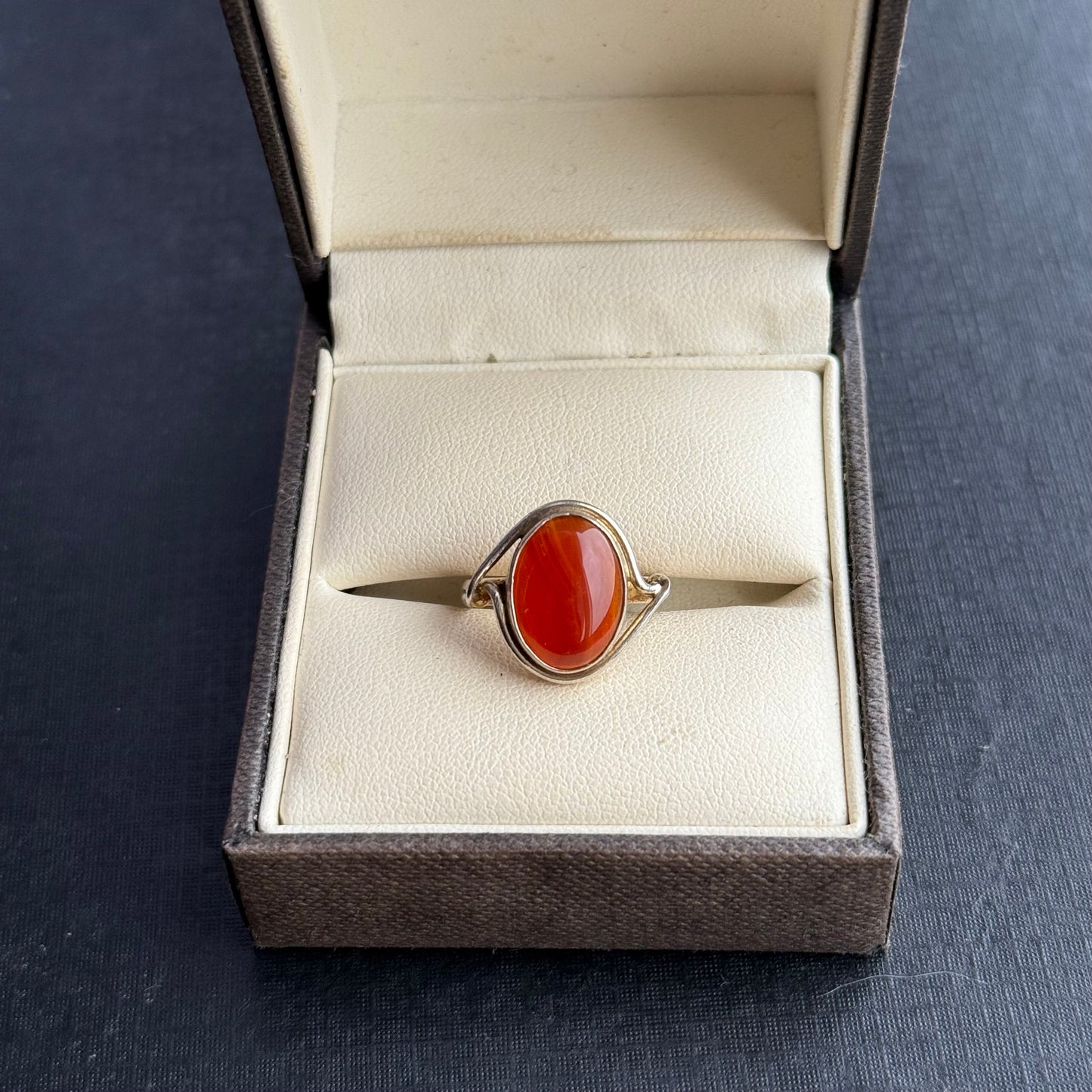 Sterling Silver Carnelian Ring