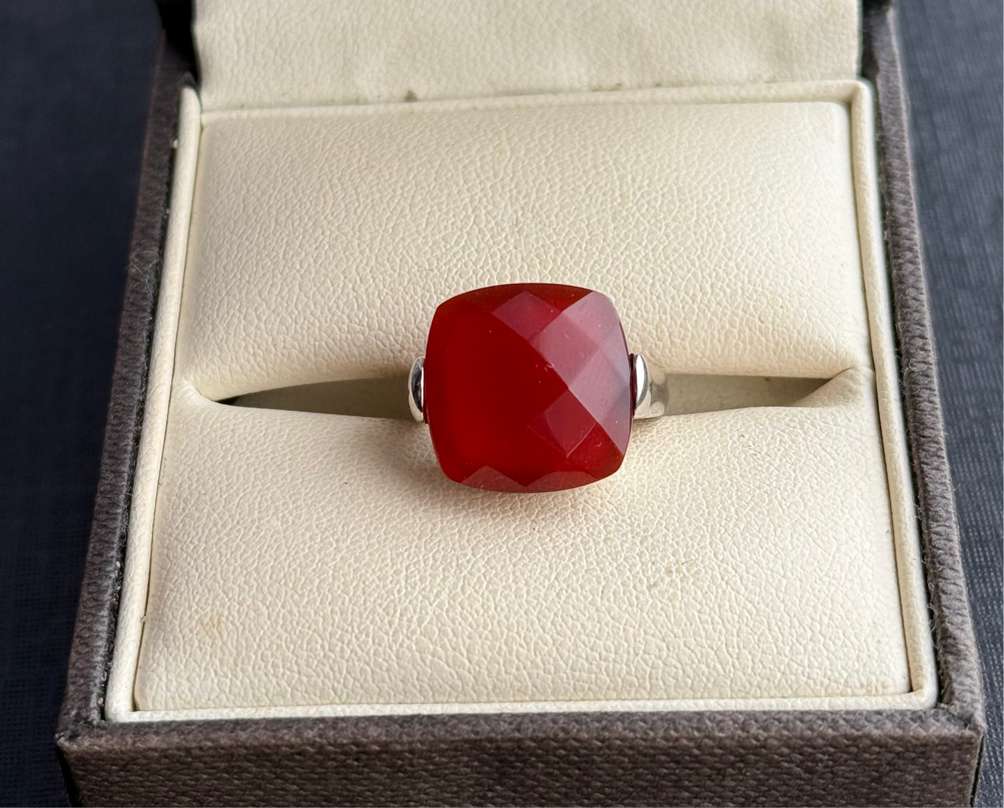 Sterling Silver Carnelian Ring