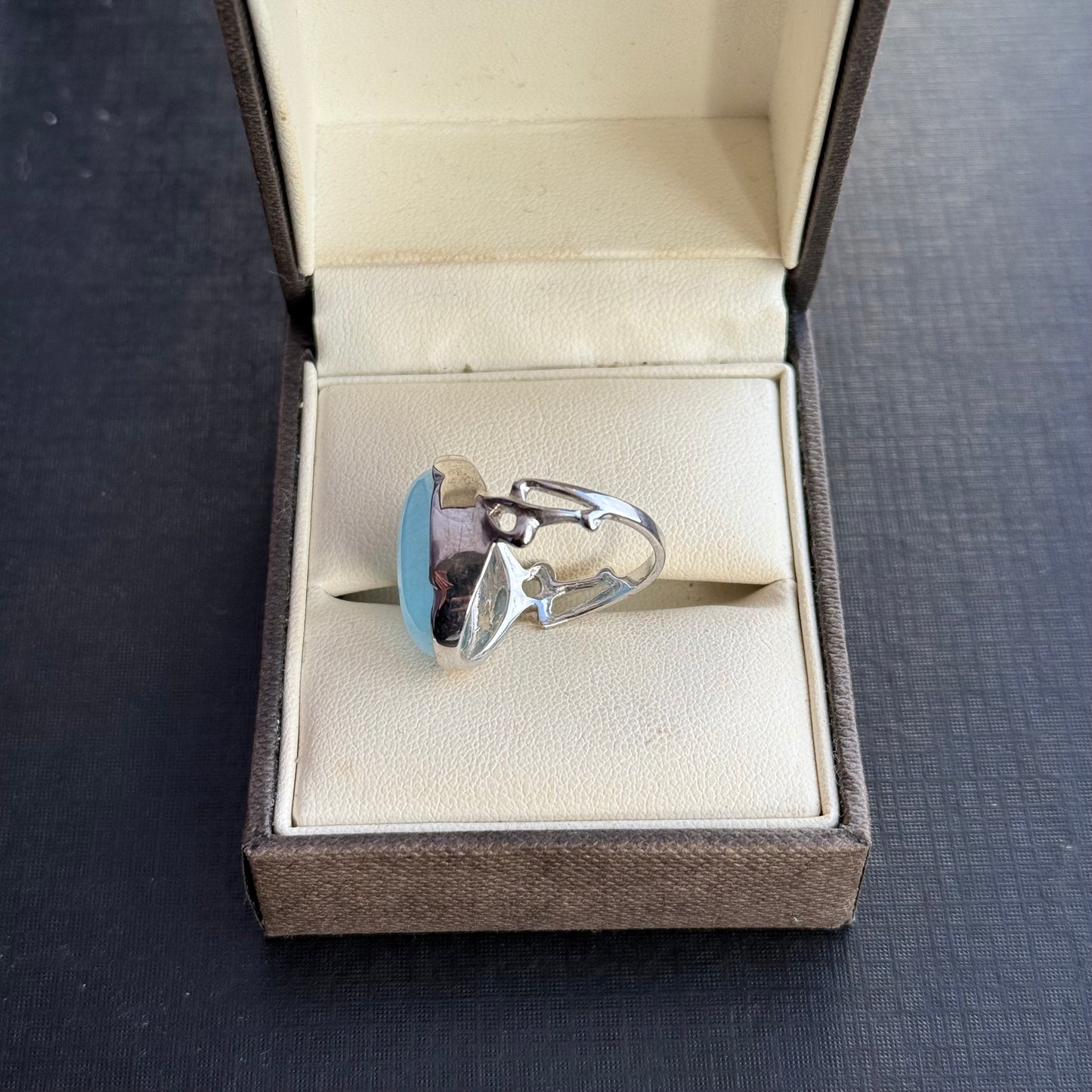 Sterling Silver Aquamarine Ring