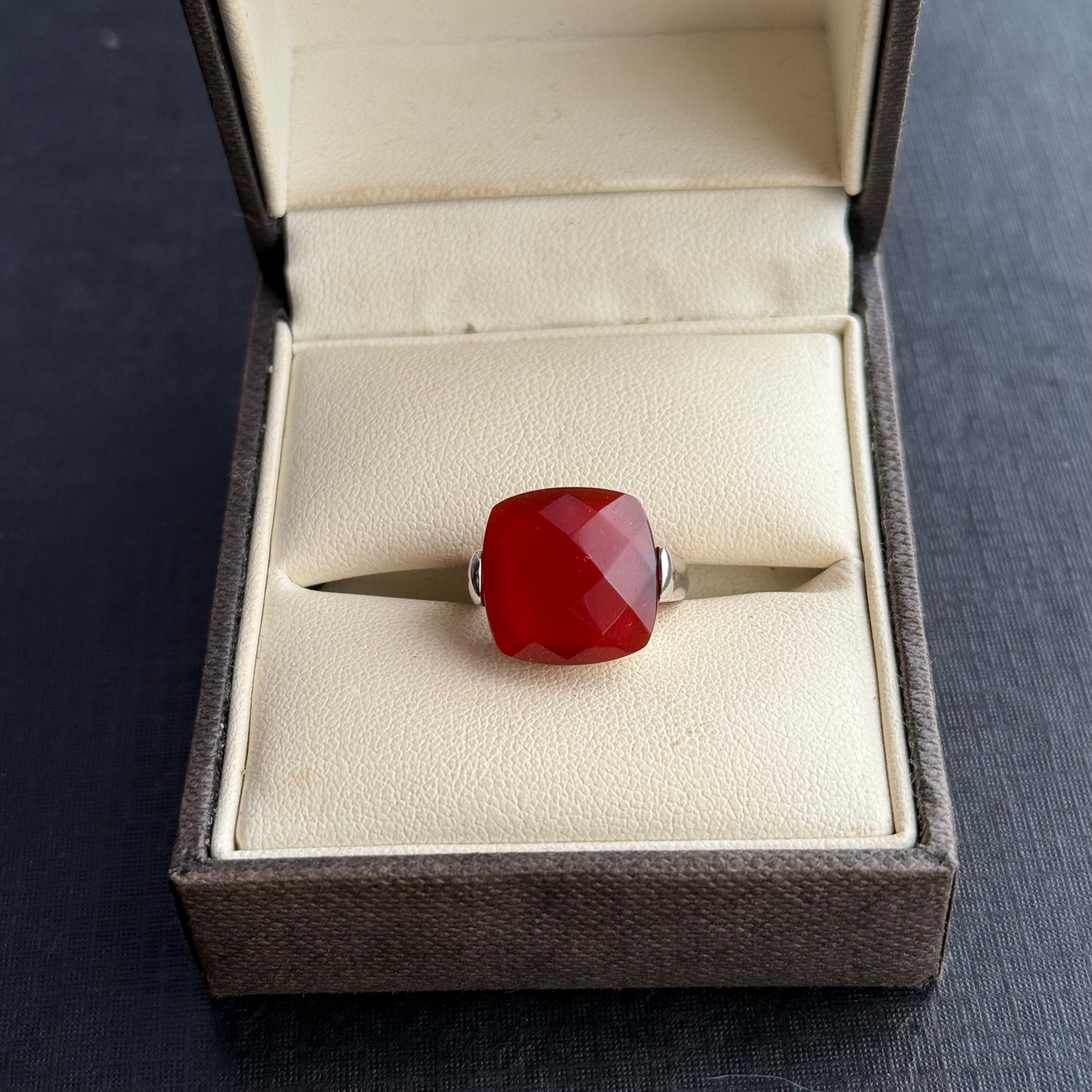 Sterling Silver Carnelian Ring