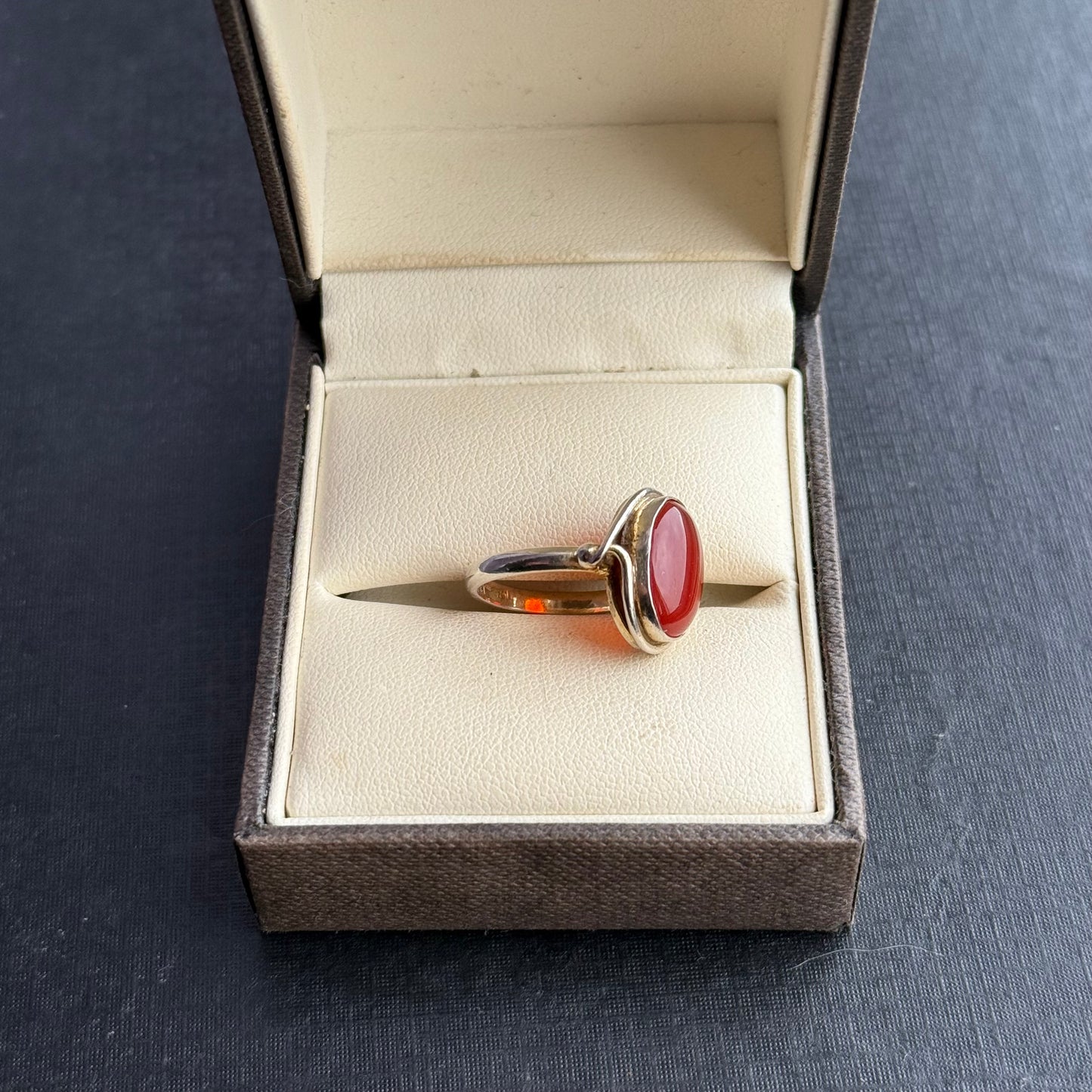 Sterling Silver Carnelian Ring