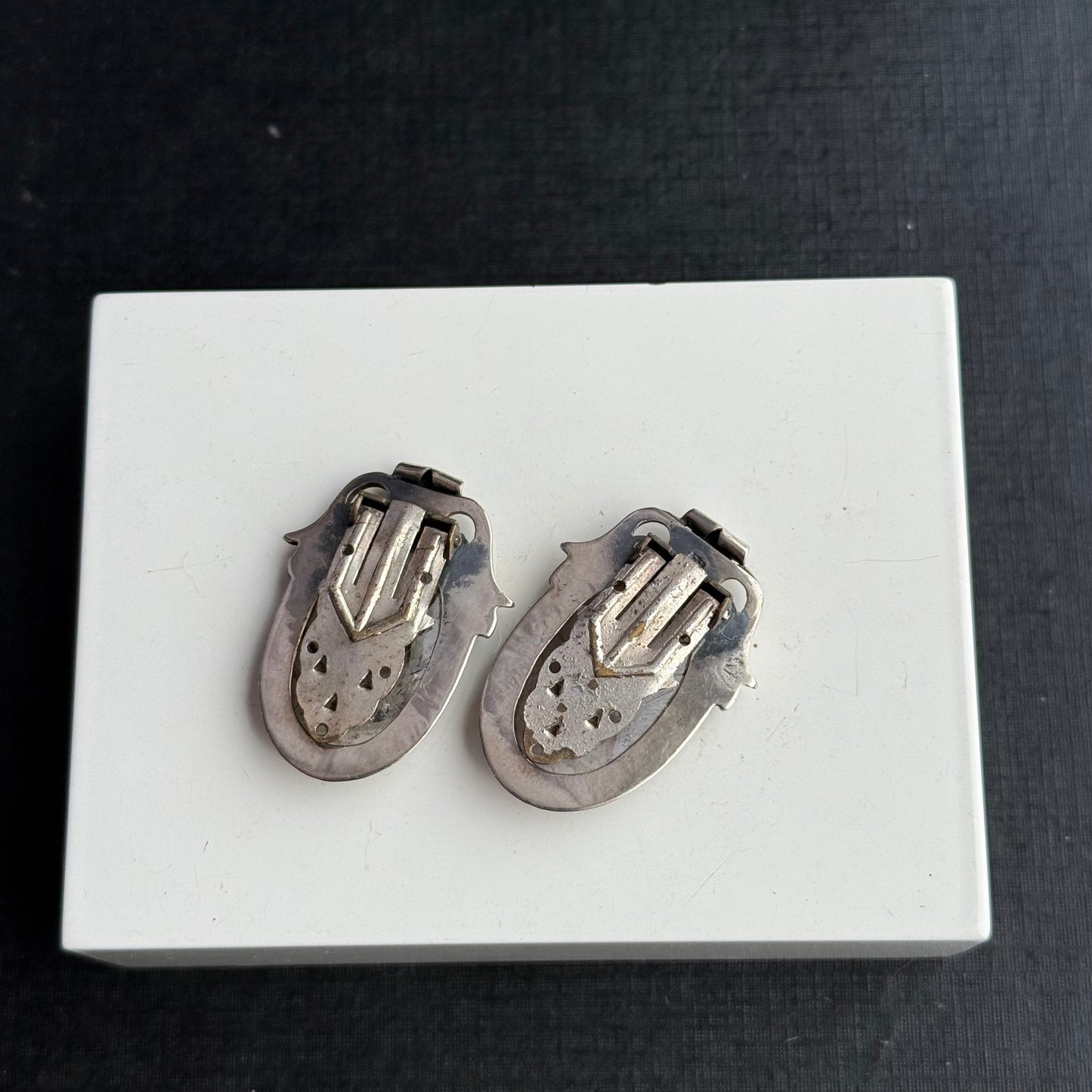 Sterling Silver Quartz Clip on Earrings