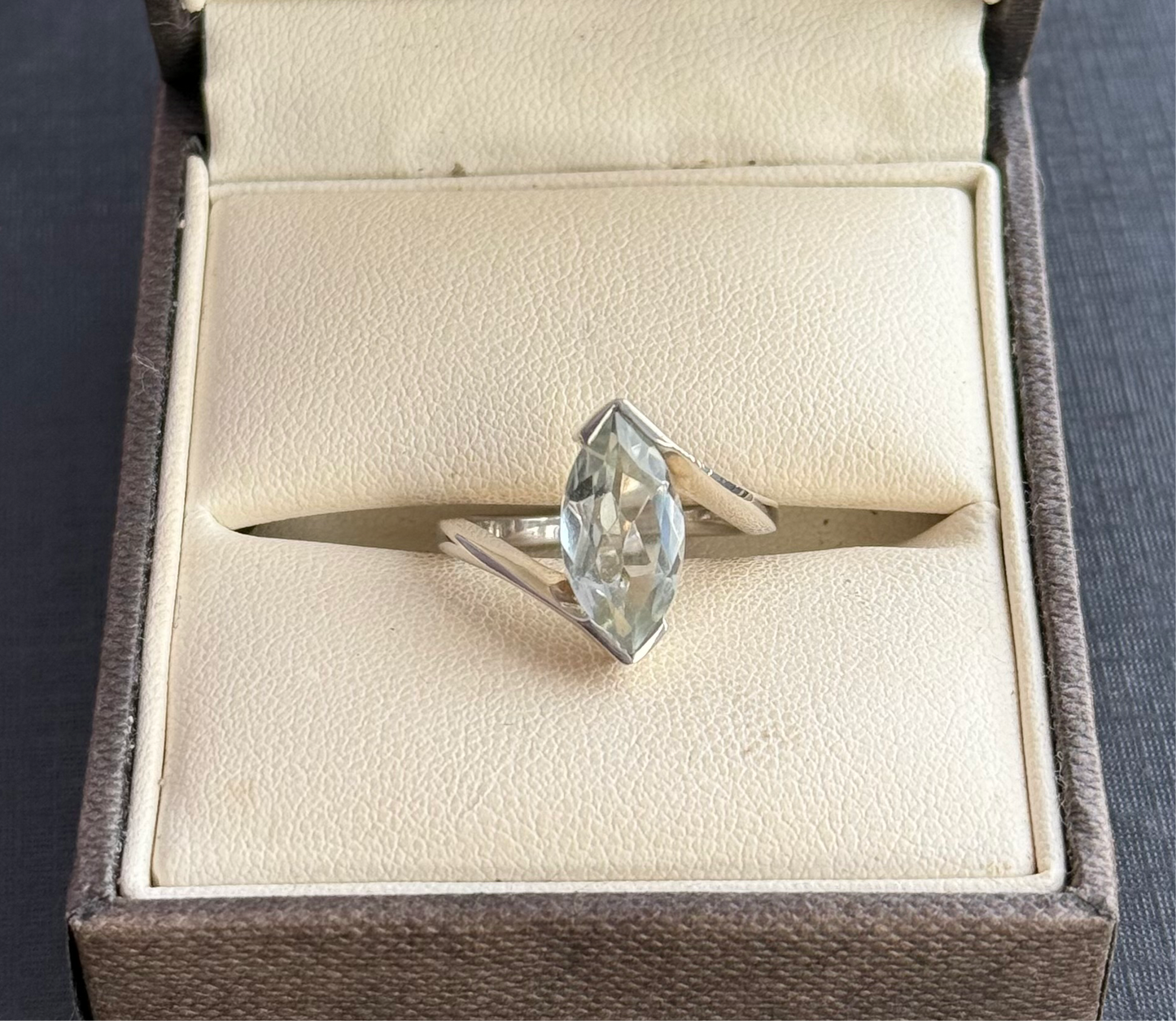 Sterling Silver Marquise Gem Ring