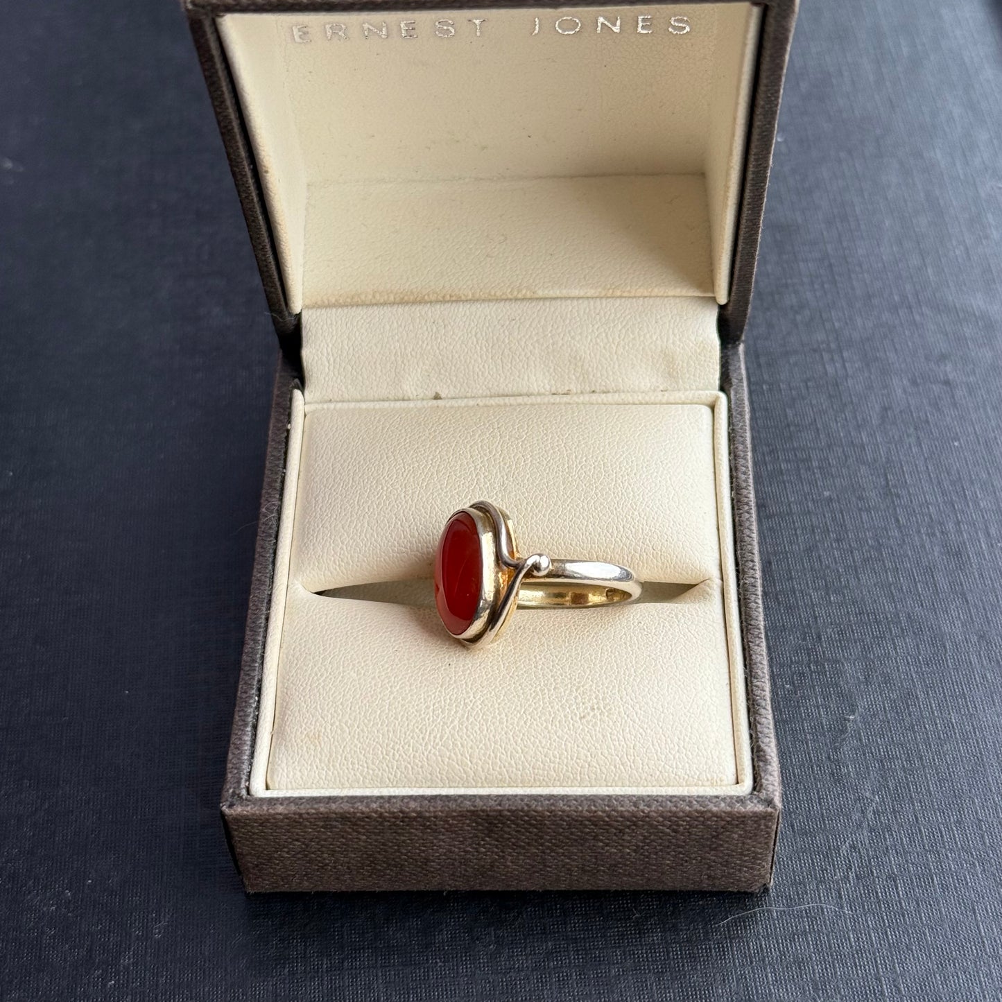 Sterling Silver Carnelian Ring