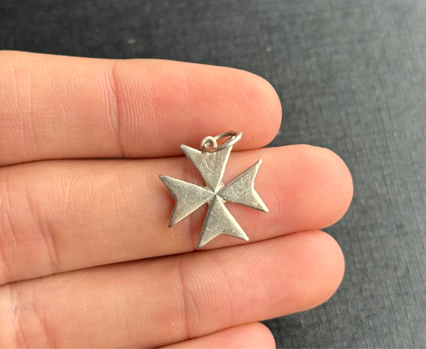 Sterling Silver Maltese Cross Pendant