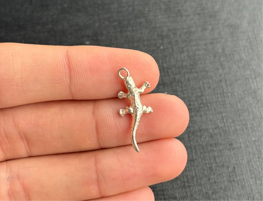 Sterling Silver Lizard Charm