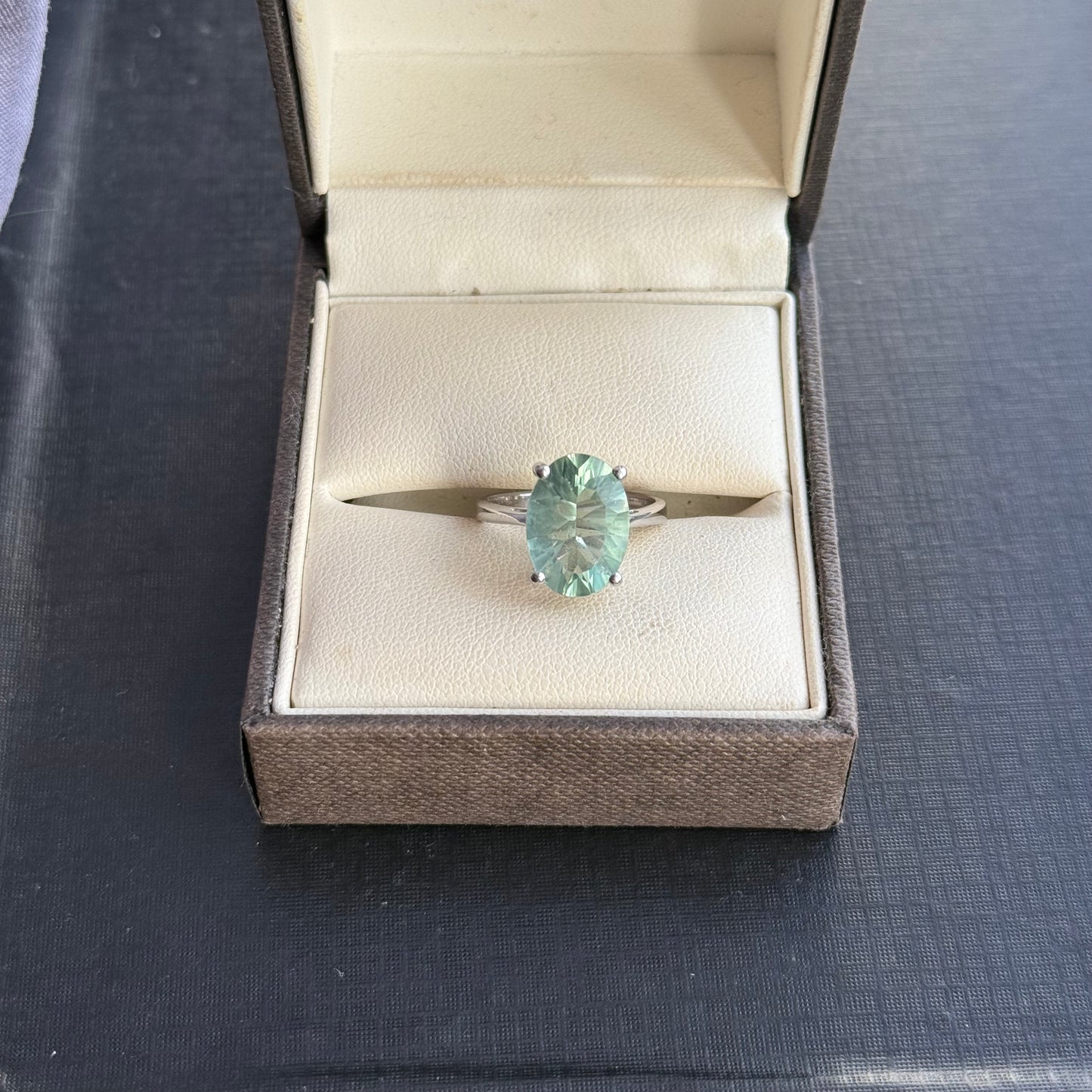 Sterling Silver Tucson Green Flourite Ring