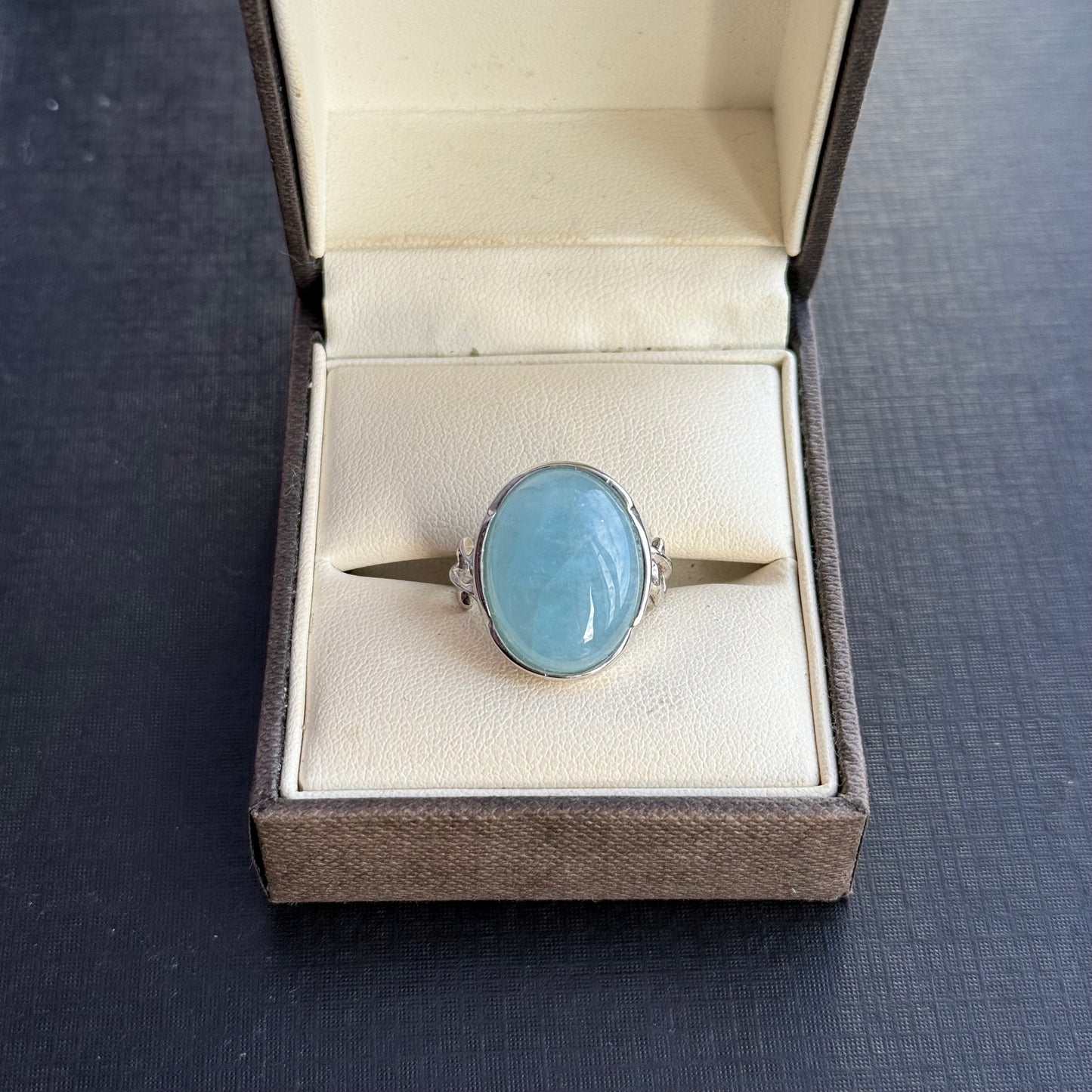 Sterling Silver Aquamarine Ring