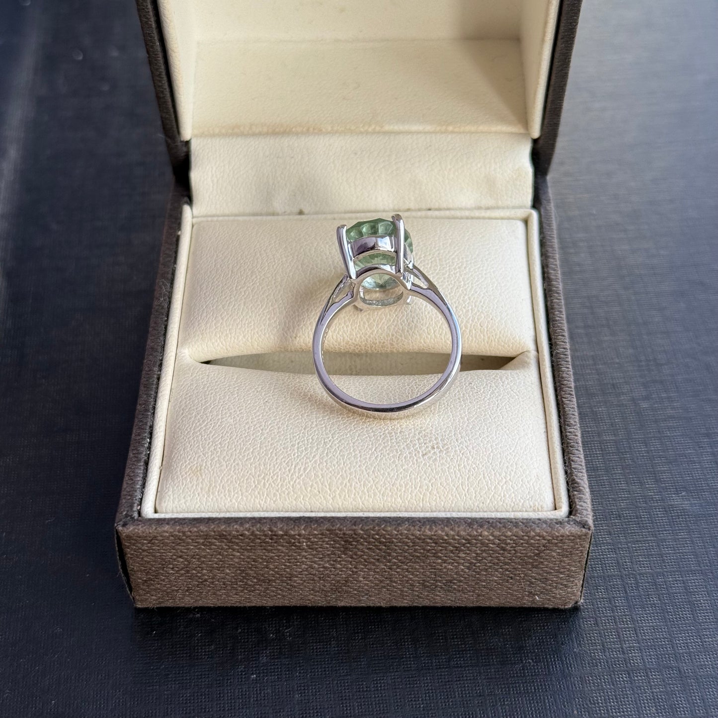 Sterling Silver Tucson Green Flourite Ring