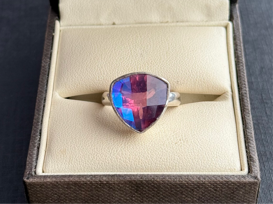 Sterling Silver Gem Ring.