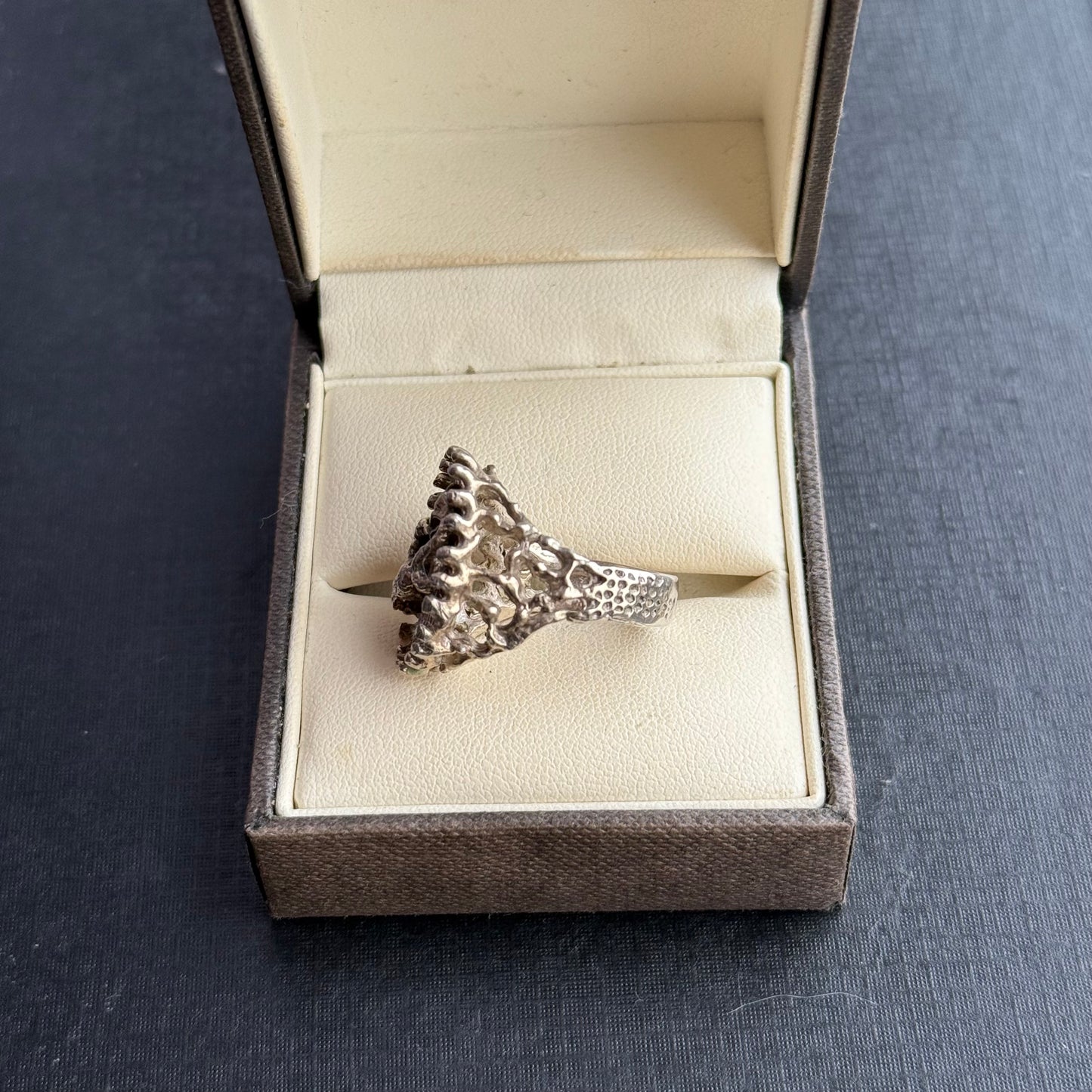 Heavy Sterling Silver Capricorn Ring