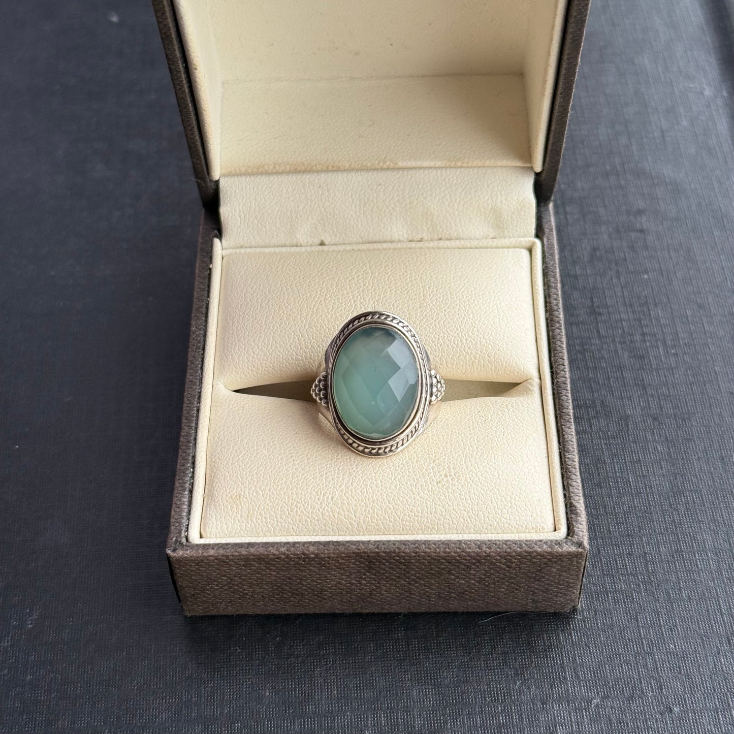 Sterling Silver Gem Ring.