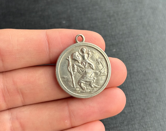 Sterling Silver St Christopher Pendant